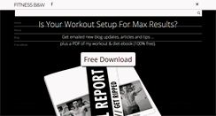 Desktop Screenshot of fitnessblackandwhite.com